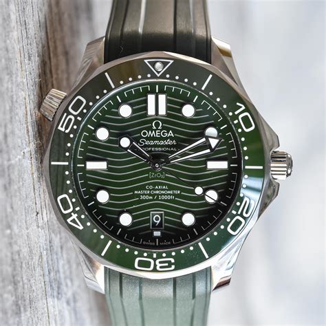 omega seamaster diver green dial|Omega Seamaster green price.